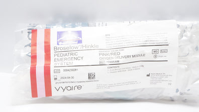 Vyaire 7700RAW Broselow/Hinkle Pediatric Oxygen Delivery Module Pink/Red (x)